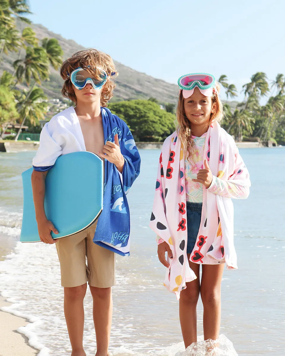 Aloha Shark and Wave Beach Towel