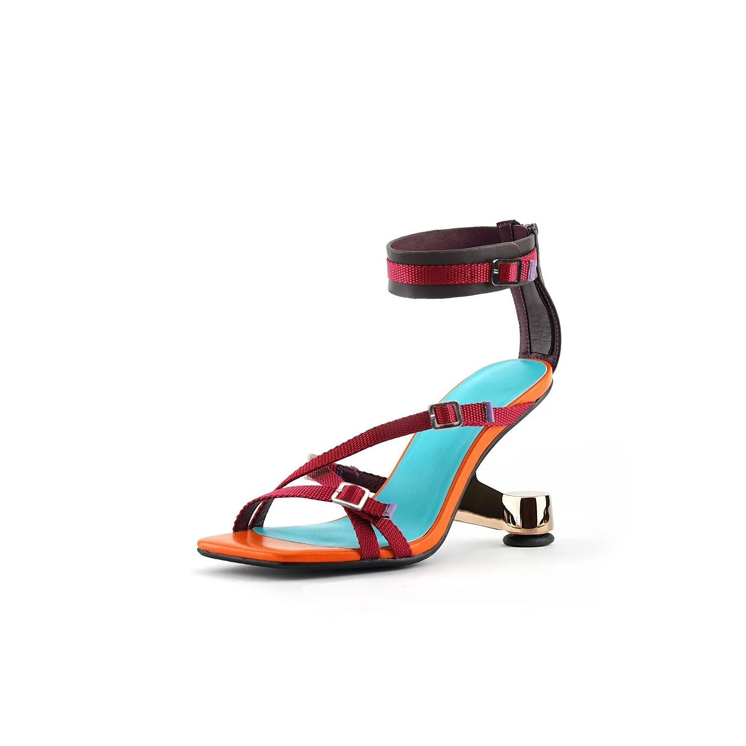 Boho Stage Ankle Strap Mules