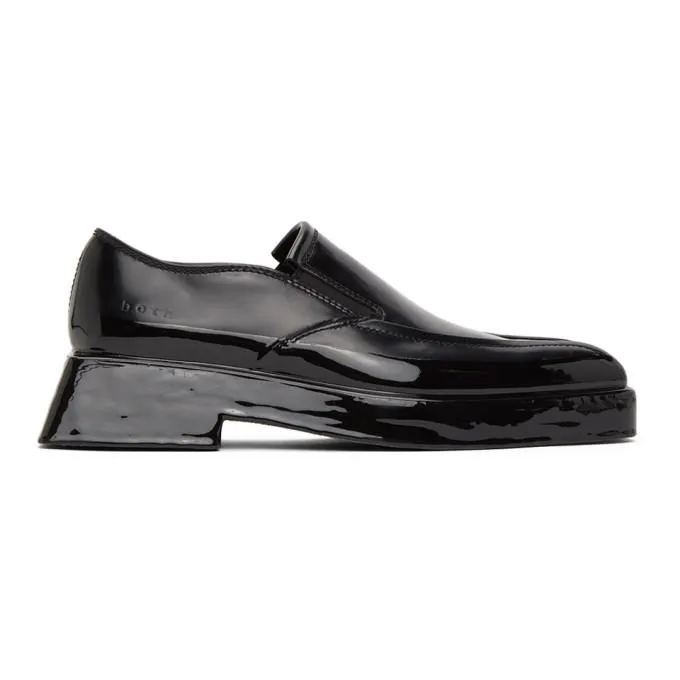 both Black Gang Loafers