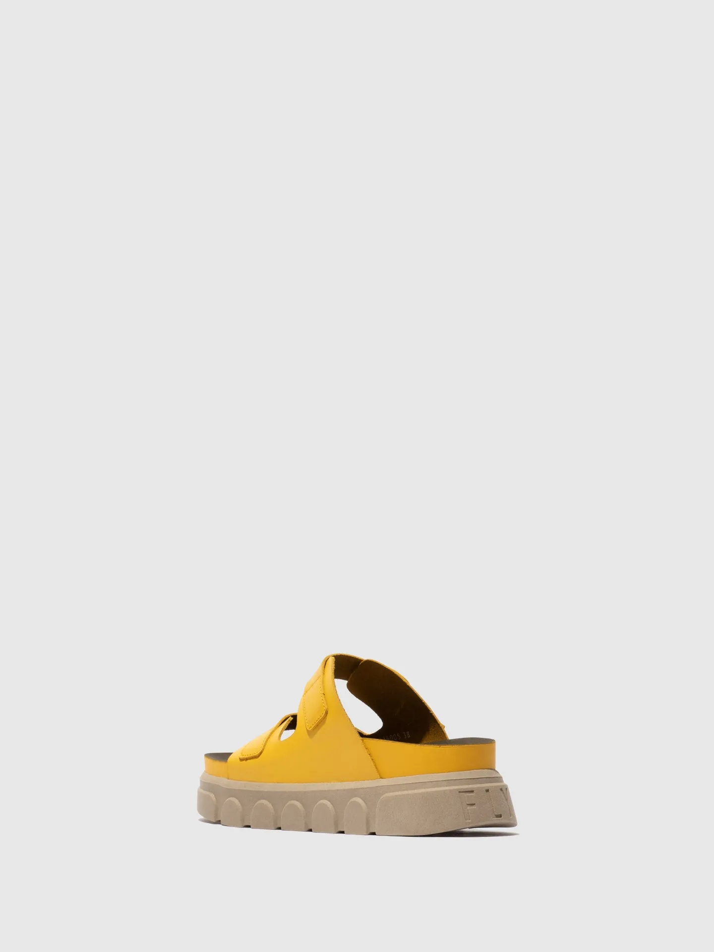 Buckle Mules CIDE946FLY YELLOW