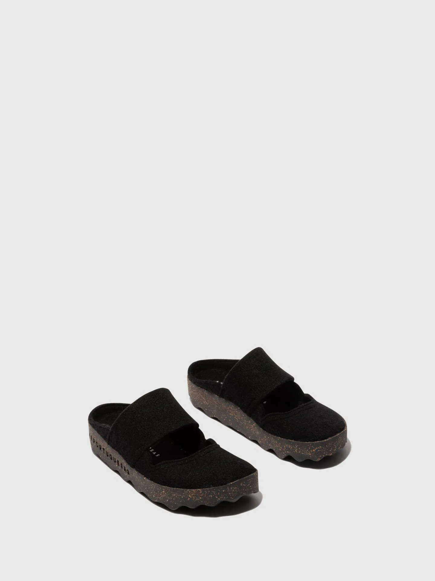 Round Toe Mules CANU BLACK